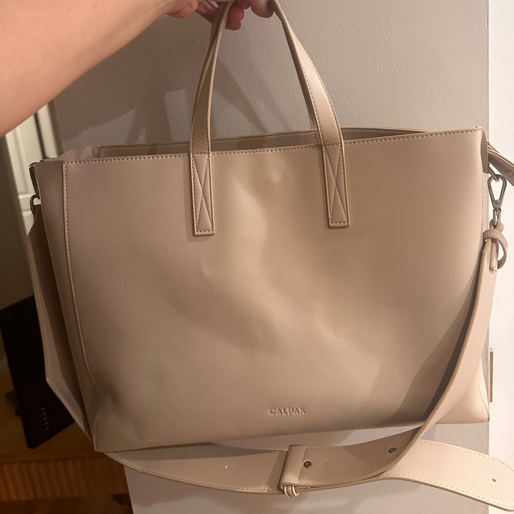 Calpak Haven Laptop Tote in Birch